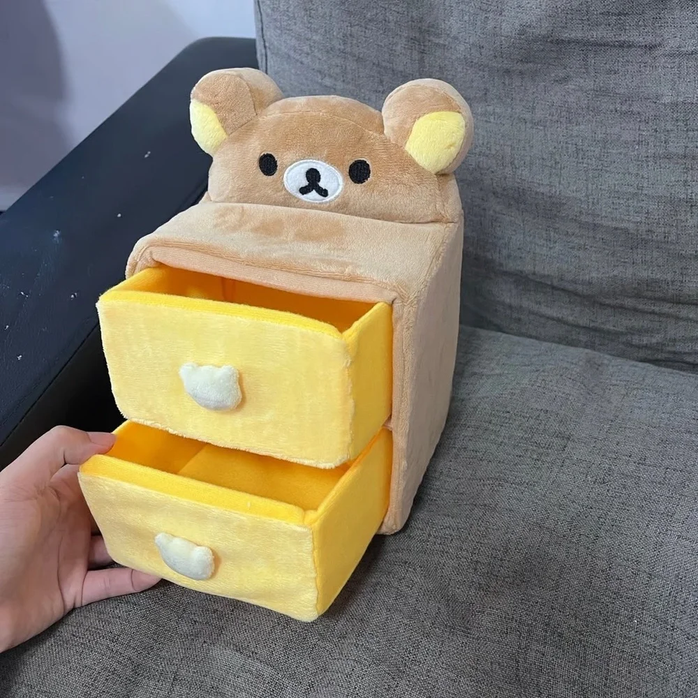 Cute Bear Plush Storage Box